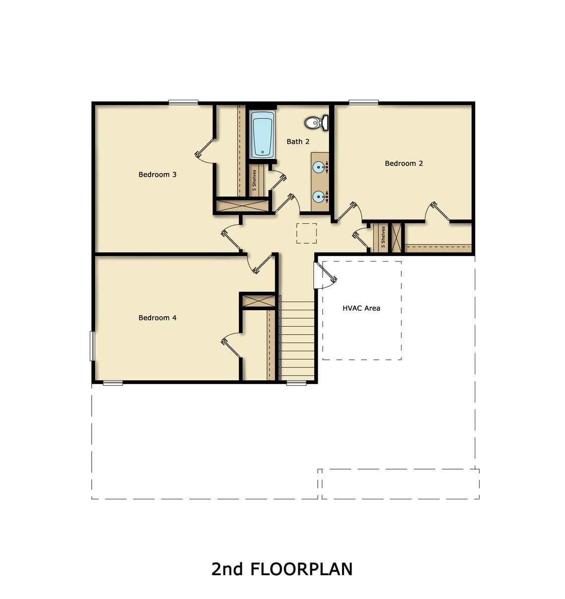 Milam second floor plan